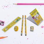 Full 6-piece school supplies set, ideal as a return gift for kids.