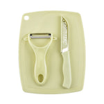 Set of two versatile stainless steel kitchen knives for various culinary tasks.