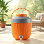Angled view of the large ChillPour Insulated Water Jug 6L, perfect for cold water storage.