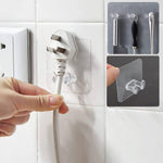 Wall hooks for kitchen storage, no drilling required