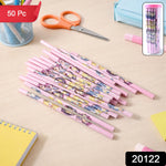 50-piece cartoon wooden pencil set with colorful characters for kids