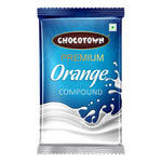 Chocotown orange baking compound, ideal for cakes and cookies.