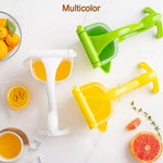 Compact size of the manual juice squeezer, ideal for any kitchen.