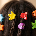 Multicolor plastic claw clips set