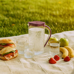 Plastic jug and glasses combo set perfect for household serving