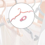 Travel hanger made of durable ABS material with ergonomic shape