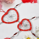Decorative wind chimes wall hanging with mixed vibrant design
