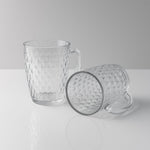 Detailed close-up of durable polycarbonate Mocktail Mug with spill-resistant rim