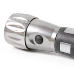Compact aluminium LED torch ideal for camping and emergencies.