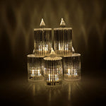 Decorative LED flameless candle light casting ambient glow indoors