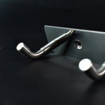 Stainless steel kitchen hook rack hanging aprons and utensils
