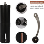 Close-up of the Siplix manual coffee grinder's burr mechanism for precise grinding.