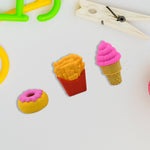 Brightly colored 3D Kids Eraser Set, perfect for children's school stationery.