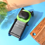 Supreme adjustable slicer with sharp stainless steel blades ready for fruit and vegetable cutting