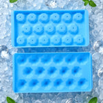 Plastic ice cube tray for freezer use