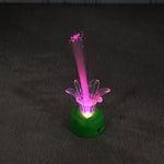 LED candlelight glowing with a warm and inviting multicolor light.