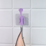 Metal self adhesive heavy duty wall hook detail