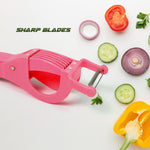 Side profile of the Quickslice multi-cutter and peeler for everyday use.