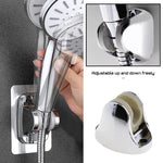 Bathroom accessory, an adjustable shower head mount, on a white background.