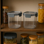 Stacked Apex airtight food storage containers in kitchen space
