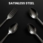 Easy access stainless steel cutlery holder set for organized storage