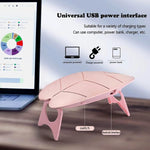Side view of the 6W UV LED nail lamp highlighting its convenient USB port.