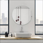 Plastic mirror wall sticker brightening indoor room space