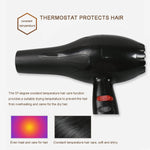 Compact and lightweight 1800W hair dryer ready for use.