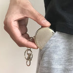 Metal pocket ashtray holder in silver color