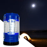 Angled view of the durable Vastate camping lantern with its sturdy base.