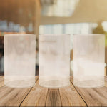 Unbreakable plastic glasses designed for family and kitchen use