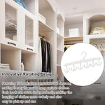 Organivo 12-hook tank top hanger made from durable material, hanging on a closet rod.
