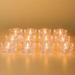 Set of 12 decorative LED flameless candles with realistic flickering light