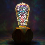 Decorative home LED bulb with crystal sparkle effect