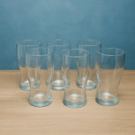 Side view of Vista unbreakable pitcher glass set showing ergonomic design