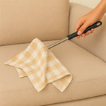 Dusting tool with cotton cloth sleeve and ergonomic handle