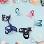 Durable plastic hair grip clamp with classic claw design