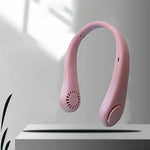 Main product shot of the  portable bladeless neck fan.