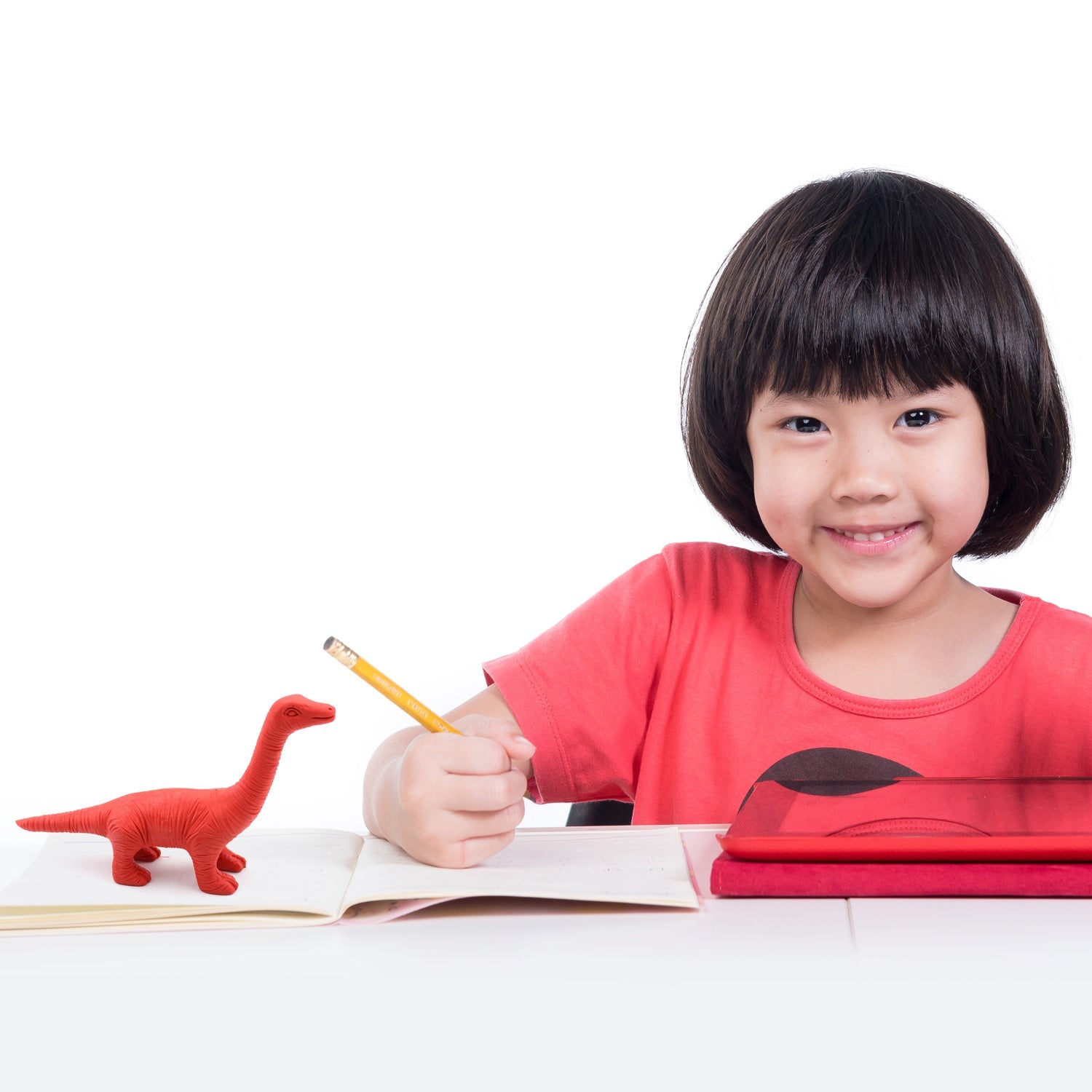 Assorted mini dinosaur erasers, great as fun party favors for children.