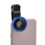 Travel-friendly universal clip-on wide-angle selfie lens for mobile phones