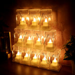 Pack of LED candle lights with realistic flickering flame effect