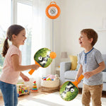 Table tennis trainer kit with retractable ball string for continuous play
