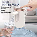 Close-up of the stainless steel spout and one-touch button on the automatic water dispenser.