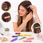 Kids girls colorful hair clips pack for various hairstyles
