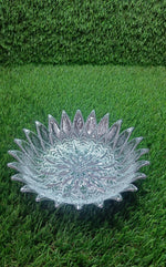 A single silver finish serving tray ready for use or gifting during Diwali or Navratri.