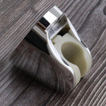 Adjustable hand shower holder showing its sturdy construction and design.