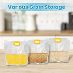 Sealed food storage bag preserving the freshness of dry foods
