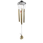 Handcrafted aluminium and iron dragonfly wind chime for patio decor
