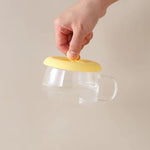 The dust-proof Silicone Cup Lid securely placed on a beverage, highlighting its protective function.