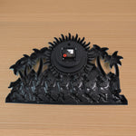 Detailed close-up of premium plastic wall clock design